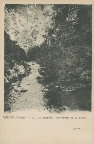 Roche-le-Peyroux : "Neuvic (Corrèze) - Au Val benette : confluent de la Diège".
