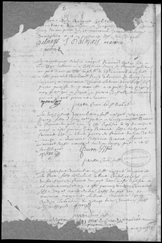 Baptêmes, mariages, sépultures (1668-1792)