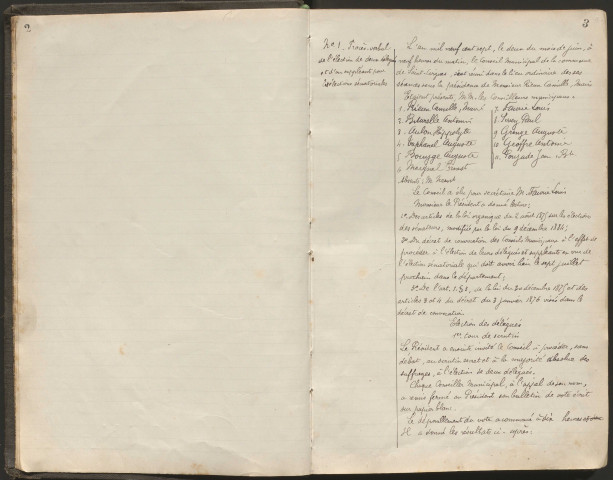 Délibérations du conseil municipal. 2 juin 1907-19 mai 1935