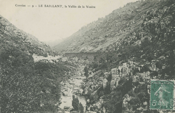 Voutezac : "Corrèze - 9 - Saillant, la vallée de la Vézère".