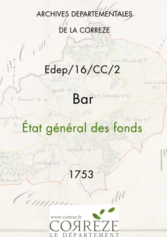 État général des fonds. 14 octobre-14 décembre 1753