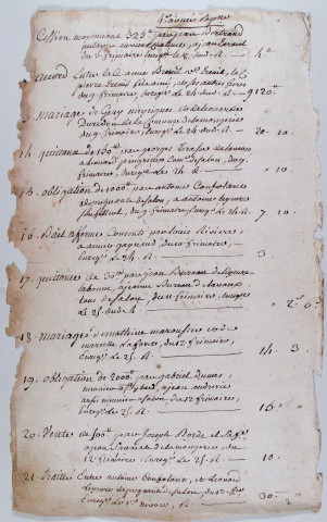 Répertoire chronologique : 5 vendémiaire an IV-9 janvier 1811