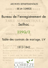 Table des contrats de mariage, L-V