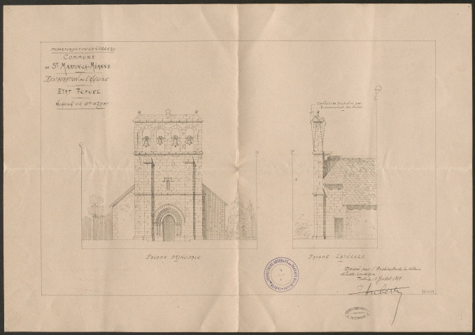 Eglise. Presbytère.