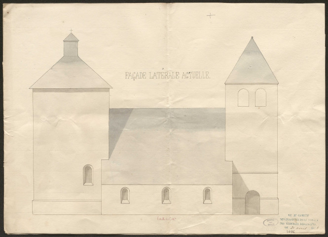 Église, chapelle de Dezejoul. Tour dite "de César". Presbytère.