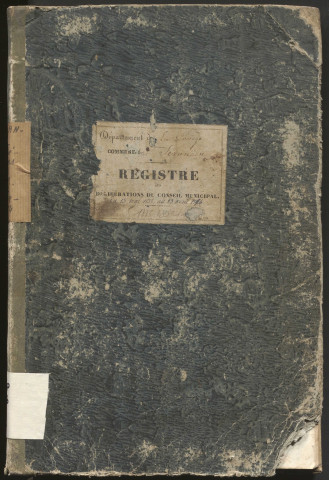 Délibérations du conseil municipal. 13 mai 1838-23 avril 1854