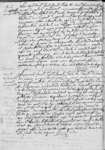 Naissances, mariages, décès (1833-1842)