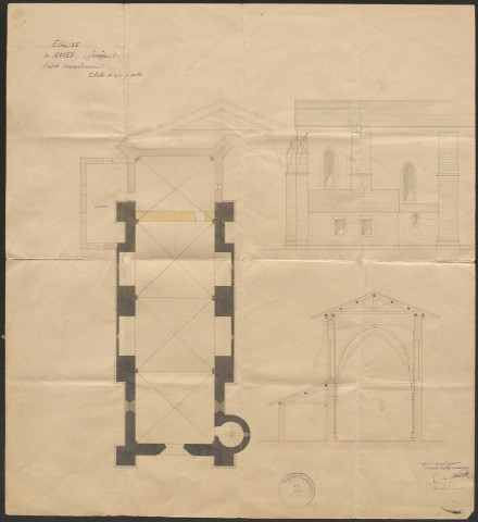 Eglise. Presbytère. Cimetière.