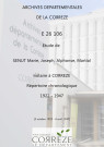 Répertoire chronologique : 5 octobre 1922-4 avril 1947