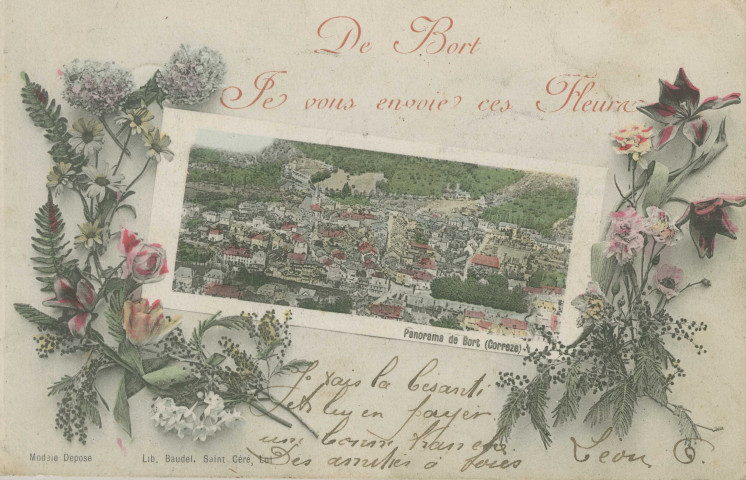 Bort-les-Orgues : "De Bort je vous envoie ces fleurs".