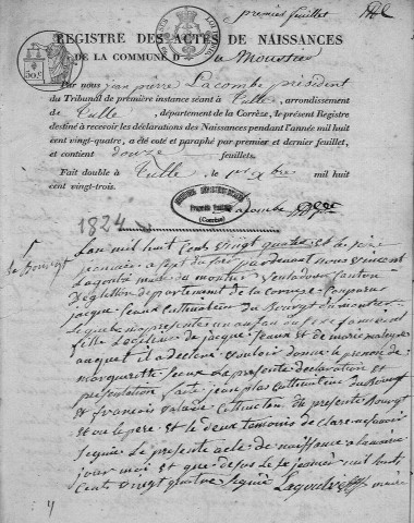 Naissances (1824-1848)