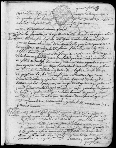 Baptêmes, mariages, sépultures (1778-1792)