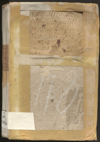 Délibérations du conseil municipal. 28 février 1790-21 janvier 1799