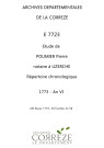 Répertoire chronologique : 20 février 1773-25 fructidor an VI