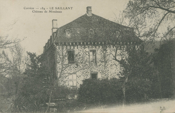 Voutezac : "Corrèze - 184 - Le Saillant - Château de Mirabeau".