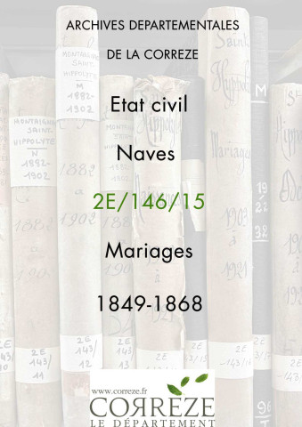 Mariages (1849-1868)