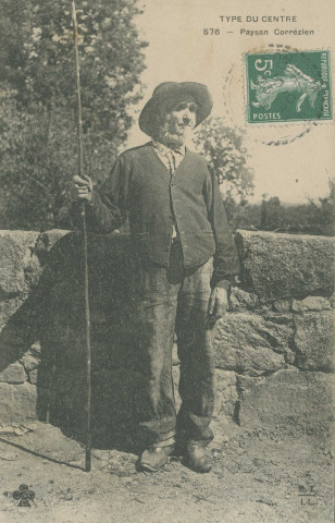 Folklore : "Type du Centre - 576 - Paysan corrézien".