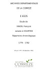 Répertoire chronologique : 18 juin 1779-30 décembre 1782