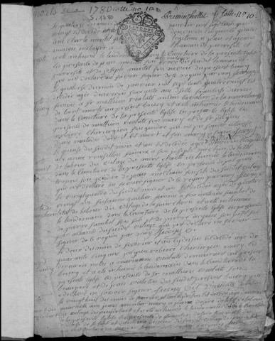 Sépultures (1780-1790)