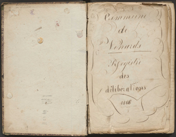 Délibérations du conseil municipal. 22 mars 1866-16 novembre 1881