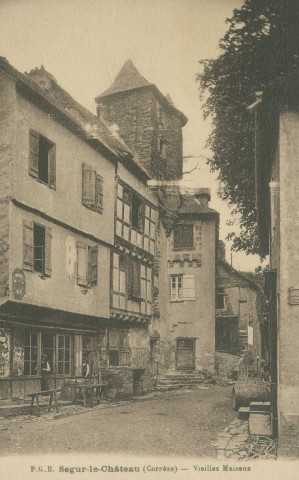 Ségur-le-Château : "Ségur-le-Château (Corrèze) - Vieilles maisons".
