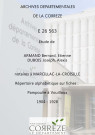 Répertoire alphabétique sur fiches : Pampoulie à Vouilloux
