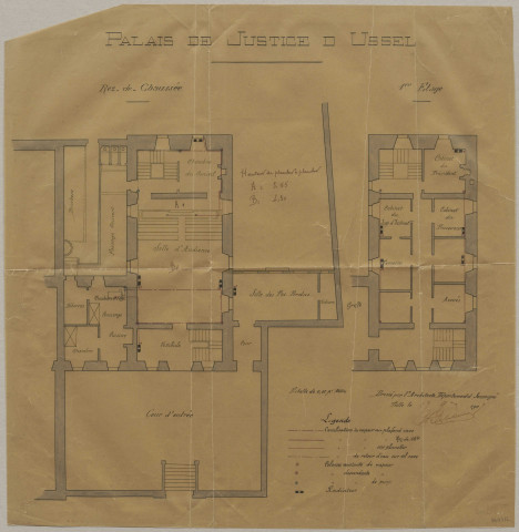 Ussel : prison et palais de justice