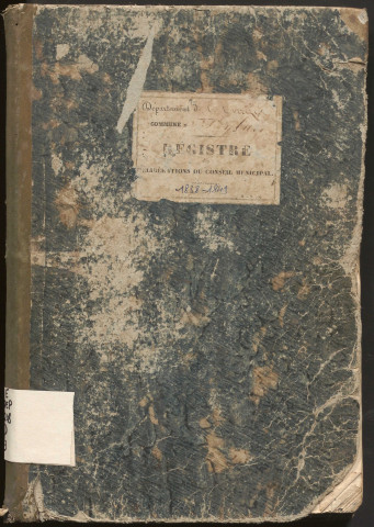 Délibérations du conseil municipal. 6 septembre 1838-1er juillet 1849