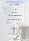 Répertoire chronologique : 17 décembre 1853-31 décembre 1857