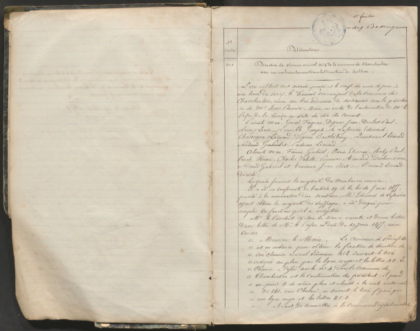 Délibérations du conseil municipal. 20 juin 1875-16 mai 1886
