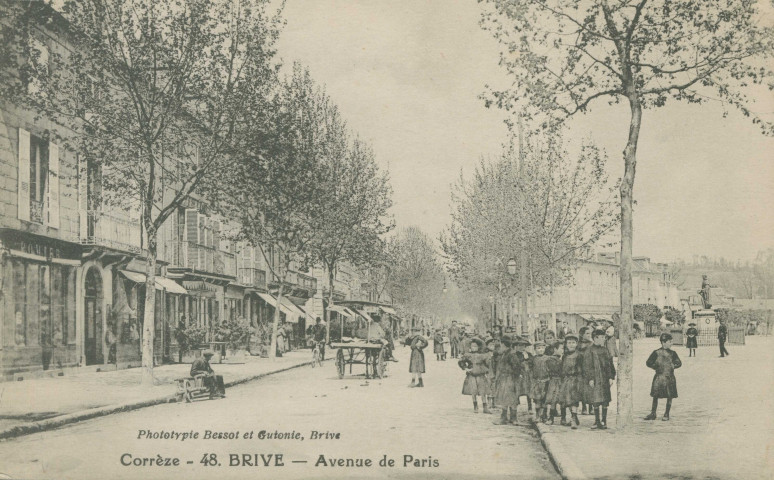 Brive-la-Gaillarde : "Corrèze - 48. Brive - Avenue de Paris".