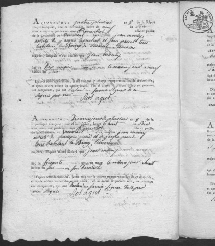 Décès (1800-1842)