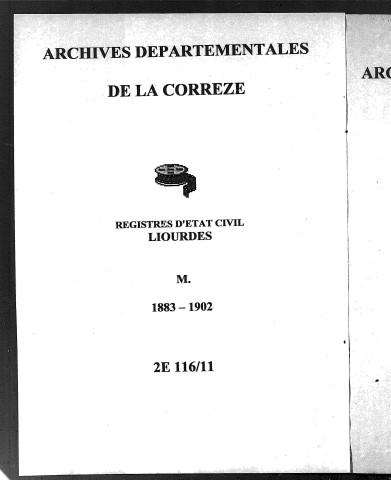 Mariages (1883-1902)