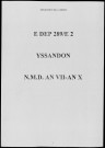 Naissances, mariages, décès (1799-1802)