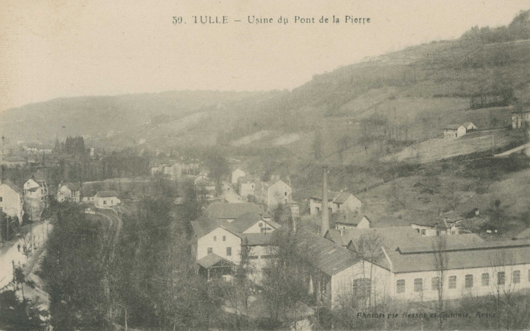 Tulle : "59. Tulle - Usine du Pont de la Pierre".