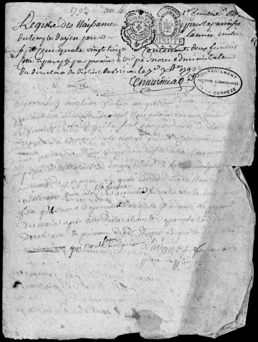 Naissances, mariages, décès (1793-1802)