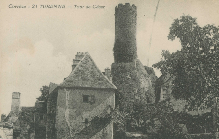 Turenne : "Corrèze - 21 Turenne - Tour de César".