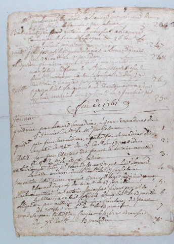 Répertoire chronologique : 3 janvier 1762-26 juin 1772