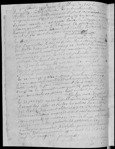 Baptêmes, mariages, sépultures (1732-1752)
