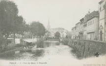 Tulle : "Tulle - 5 - Vue des quais, la passerelle".