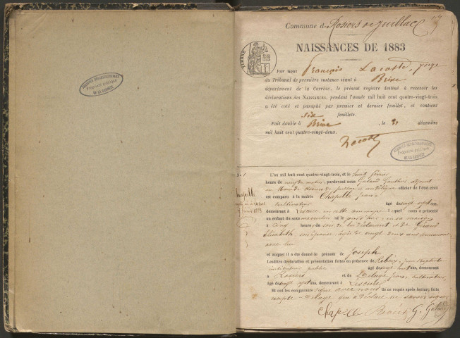 Naissances (1883-1902)