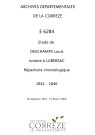 Répertoire chronologique : 8 septembre 1841-10 février 1846