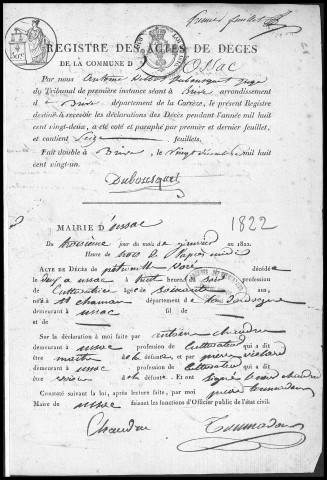 Décès (1822-1842)