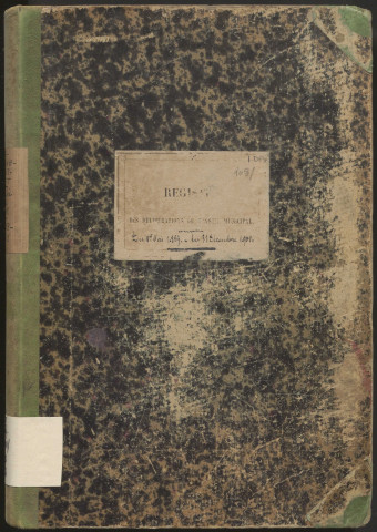 Délibérations du conseil municipal. 26 mai 1889-1er décembre 1901