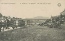 Argentat : "La Corrèze illustrée - 50 - Argentat - Le nouveau pont, vue prise du quai".