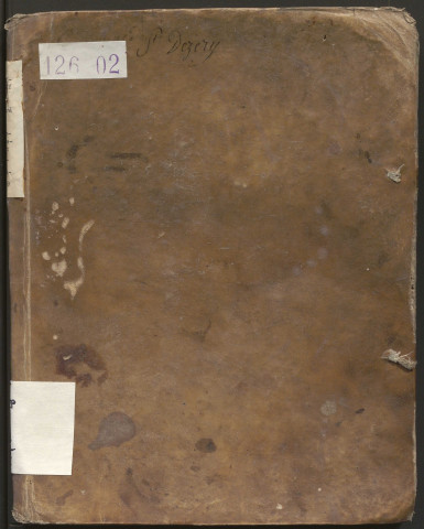 Relevé de l'arpentement général des fonds.