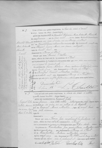 Naissances, mariages, décès (1893-1902)