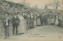 Folklore : "En Limousin - 148 - Une noce à la campagne". La noce a été identifiée au lieu-dit La Besse (commune de Mauriac-Cantal), le violonneux est Jean Dauvisis de Neuvic.