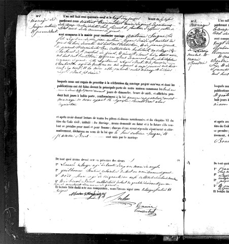 Mariages (1849-1868)