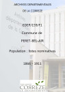 Population : listes nominatives. 1866-1911